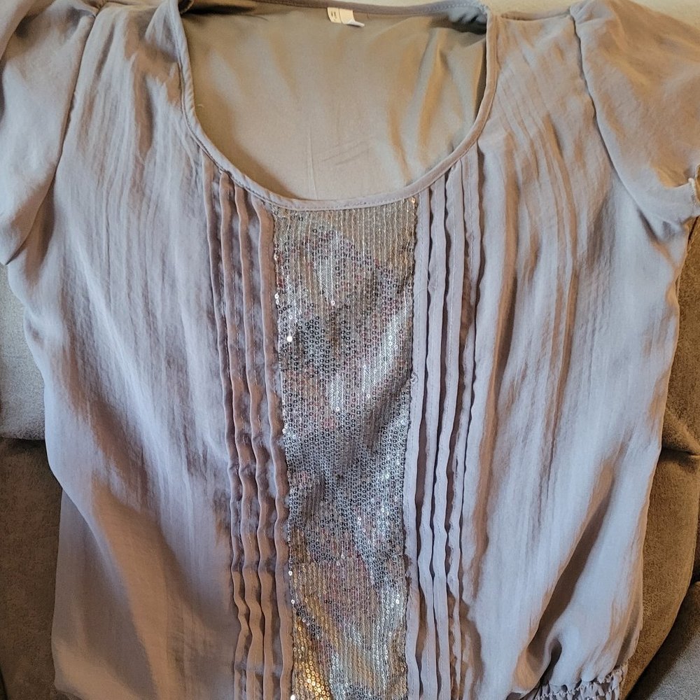 Gray Bling top